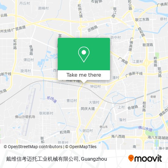 戴维信考迈托工业机械有限公司 map