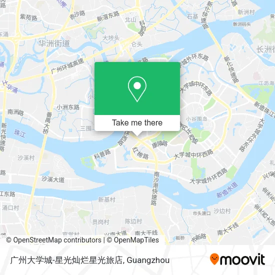 广州大学城-星光灿烂星光旅店 map