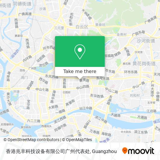 香港兆丰科技设备有限公司广州代表处 map