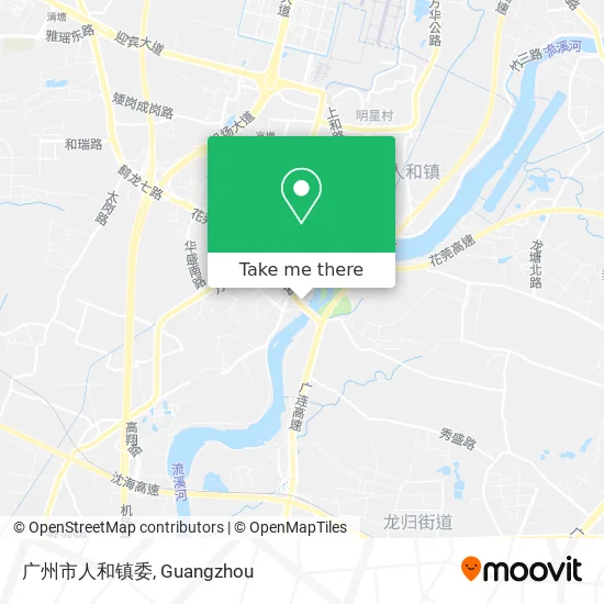 广州市人和镇委 map