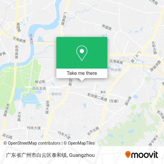 广东省广州市白云区泰和镇 map
