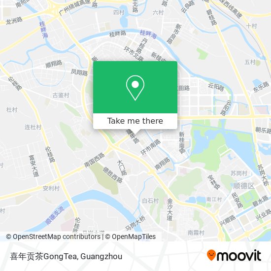 喜年贡茶GongTea map