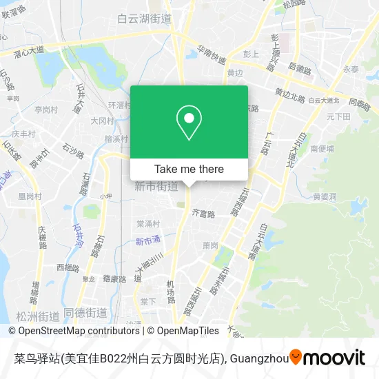 菜鸟驿站(美宜佳B022州白云方圆时光店) map