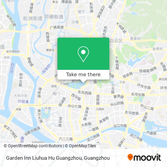 Garden Inn Liuhua Hu Guangzhou map