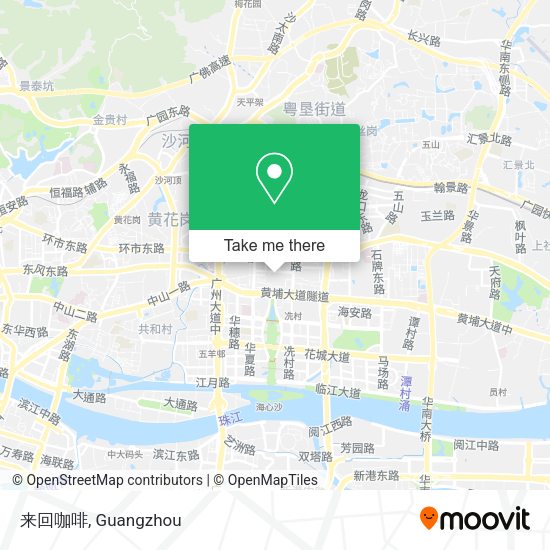 来回咖啡 map