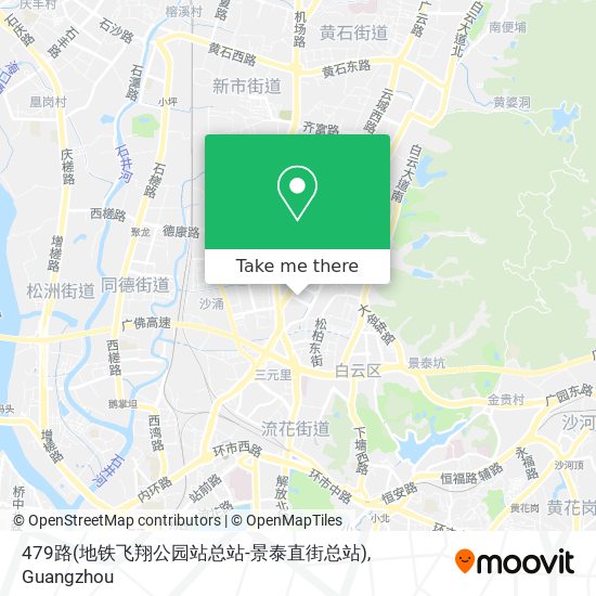 479路(地铁飞翔公园站总站-景泰直街总站) map