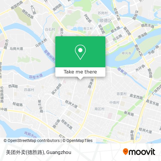 美团外卖(德胜路) map