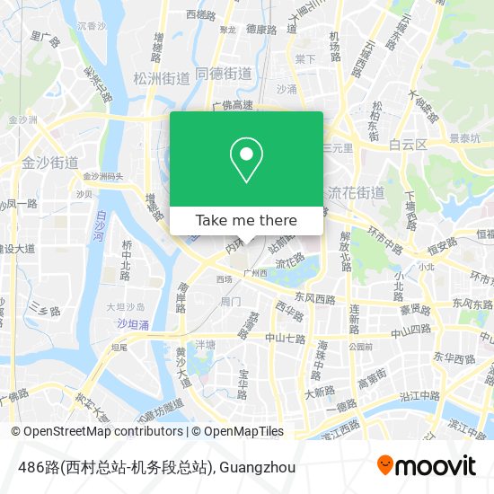 486路(西村总站-机务段总站) map