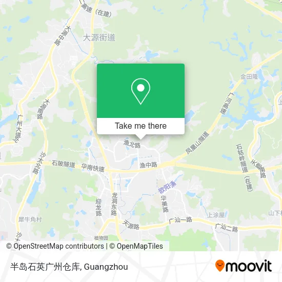 半岛石英广州仓库 map