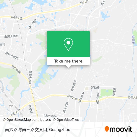 南六路与南三路交叉口 map