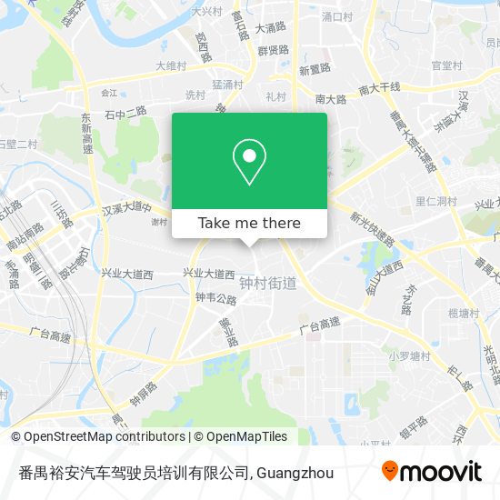 番禺裕安汽车驾驶员培训有限公司 map
