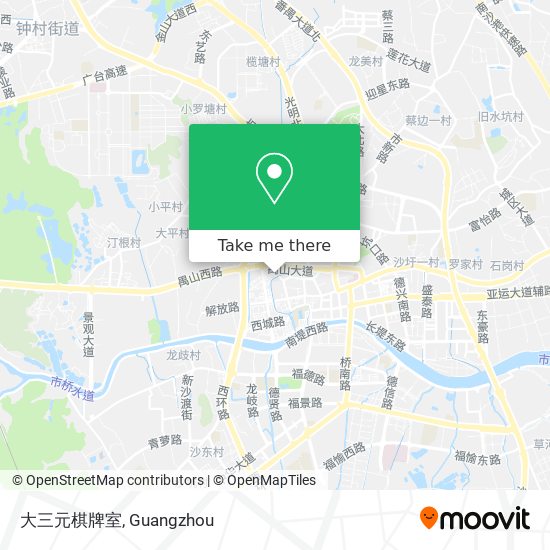 大三元棋牌室 map