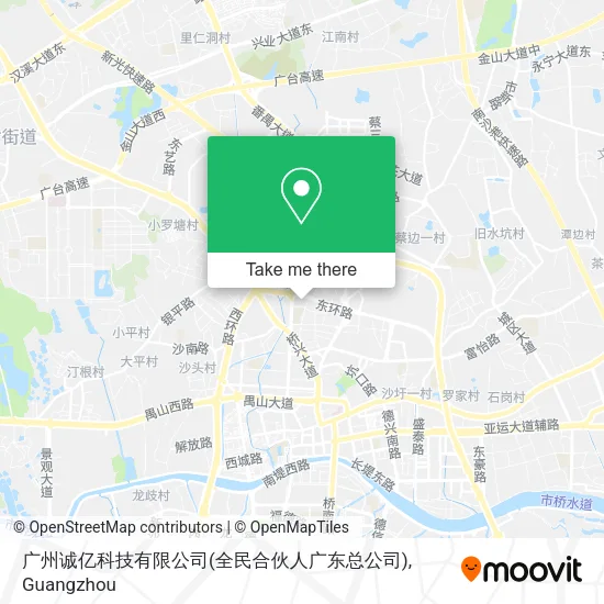 广州诚亿科技有限公司(全民合伙人广东总公司) map
