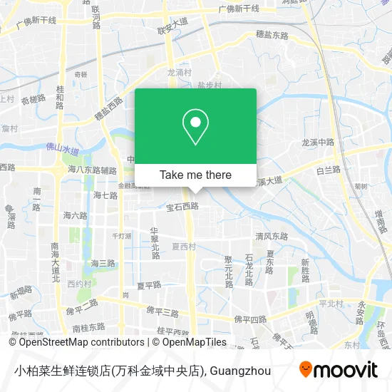 小柏菜生鲜连锁店(万科金域中央店) map