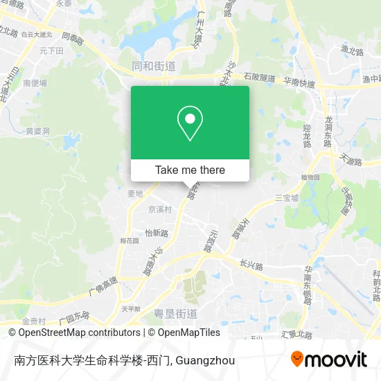 南方医科大学生命科学楼-西门 map