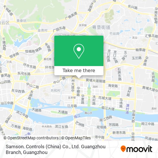 Samson. Controls (China) Co., Ltd. Guangzhou Branch map