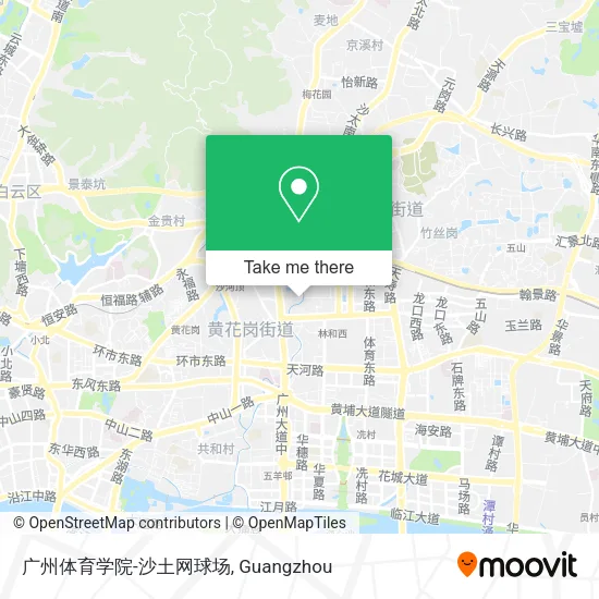广州体育学院-沙土网球场 map