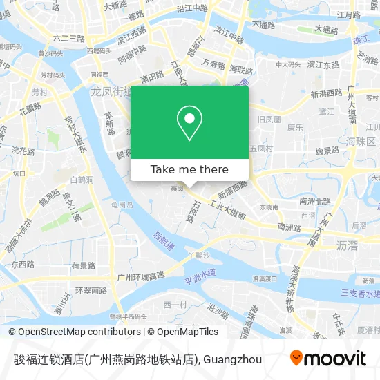 骏福连锁酒店(广州燕岗路地铁站店) map