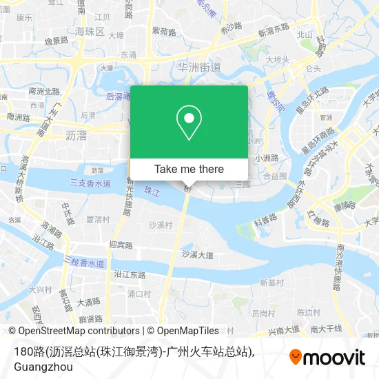 180路(沥滘总站(珠江御景湾)-广州火车站总站) map