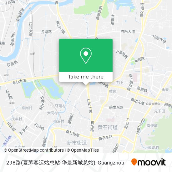298路(夏茅客运站总站-华景新城总站) map