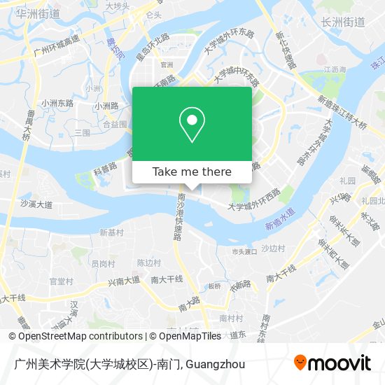 广州美术学院(大学城校区)-南门 map