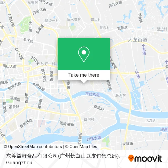 东莞益群食品有限公司(广州长白山豆皮销售总部) map