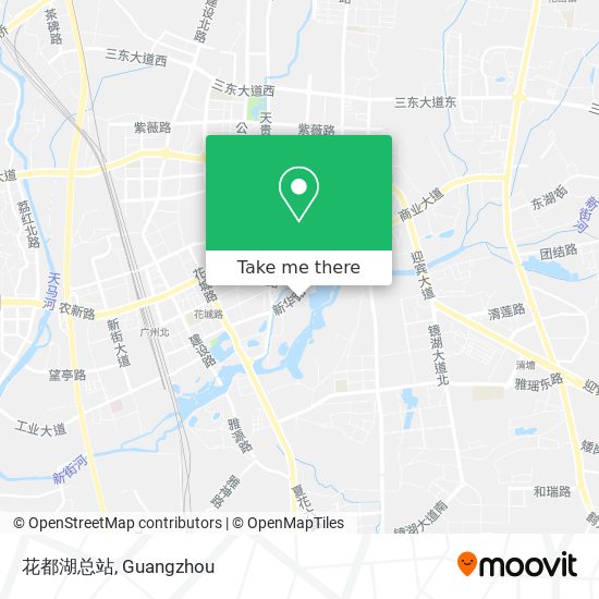 花都湖总站 map