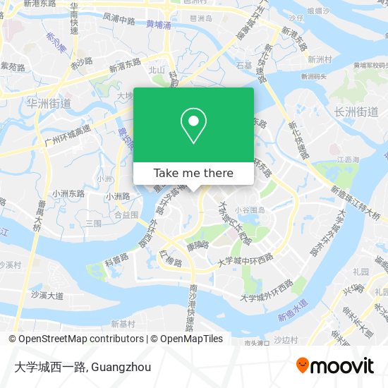 大学城西一路 map