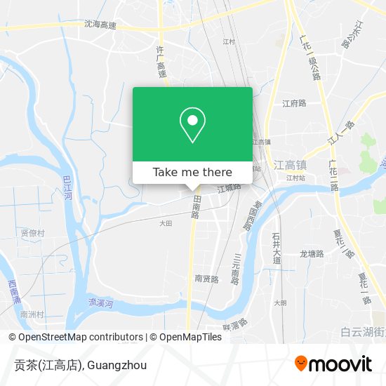 贡茶(江高店) map