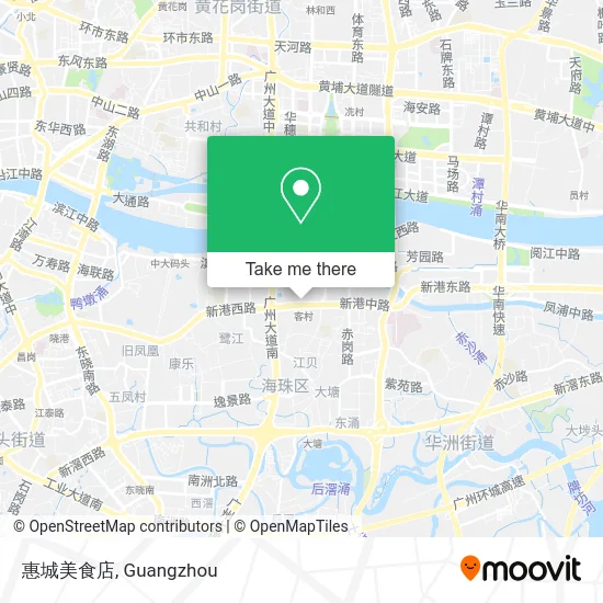 惠城美食店 map