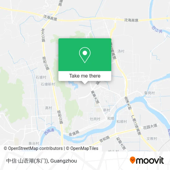 中信·山语湖(东门) map