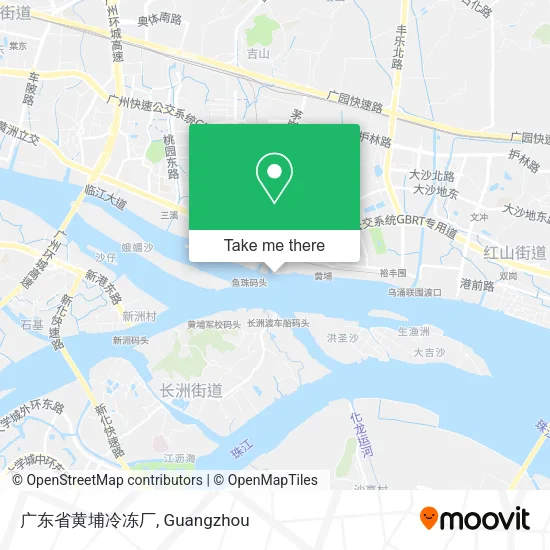 广东省黄埔冷冻厂 map
