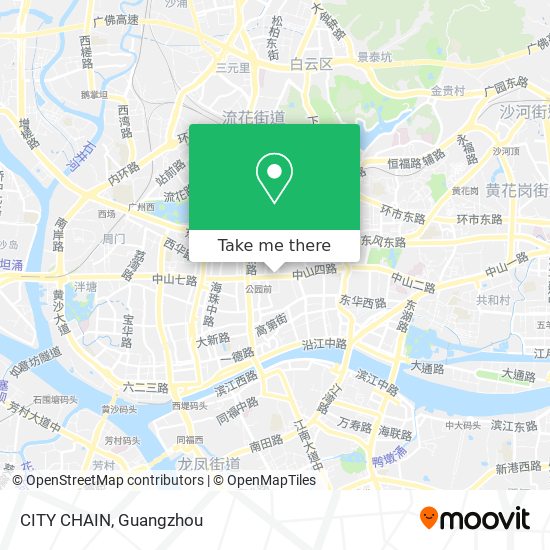CITY CHAIN map