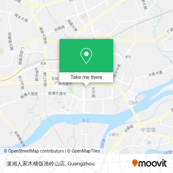 潇湘人家木桶饭渔岭山店 map