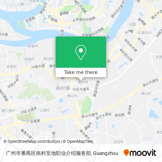 广州市番禺区南村至地职业介绍服务部 map