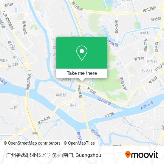 广州番禺职业技术学院-西南门 map