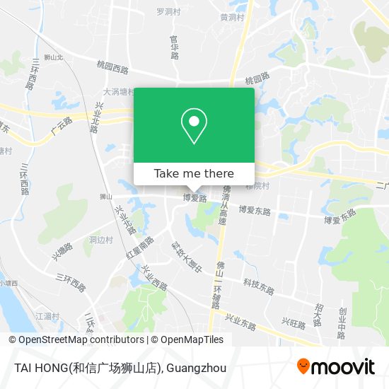 TAI HONG(和信广场狮山店) map