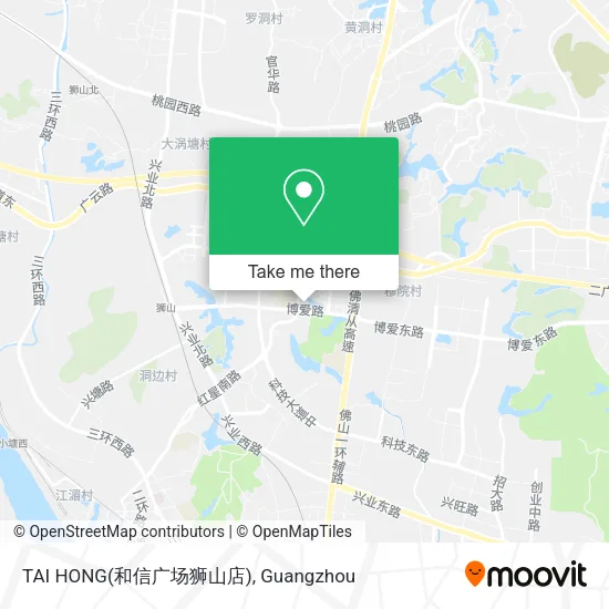 TAI HONG(和信广场狮山店) map