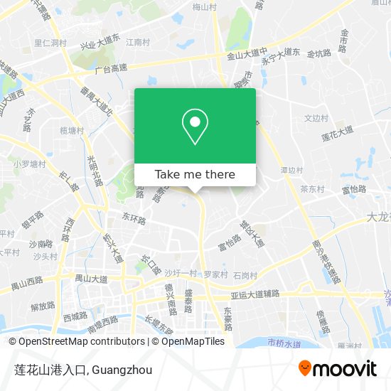 莲花山港入口 map