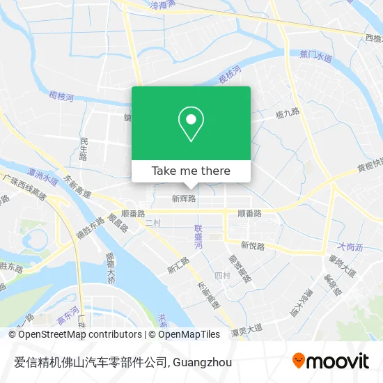 爱信精机佛山汽车零部件公司 map