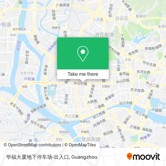 华福大厦地下停车场-出入口 map