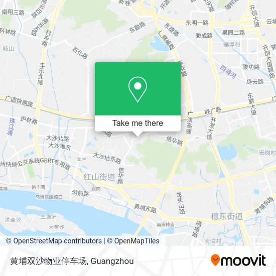 黄埔双沙物业停车场 map