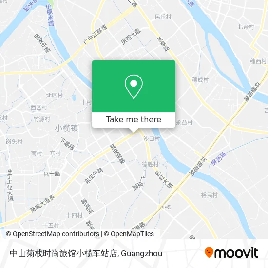 中山菊栈时尚旅馆小榄车站店 map