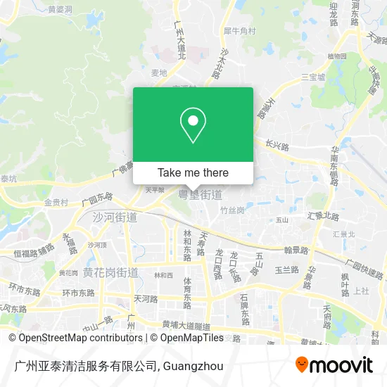 广州亚泰清洁服务有限公司 map