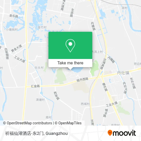 祈福仙湖酒店-东2门 map