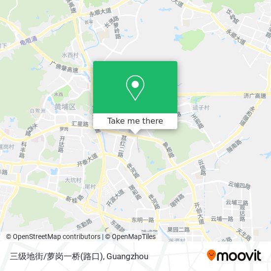 三级地街/萝岗一桥(路口) map