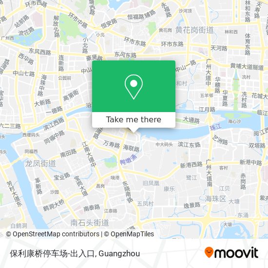保利康桥停车场-出入口 map