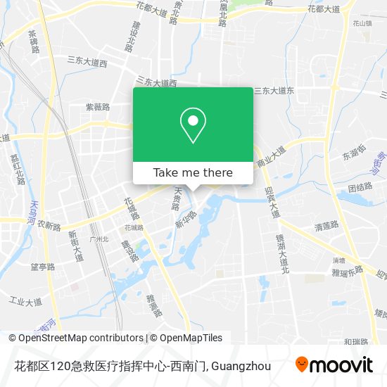 花都区120急救医疗指挥中心-西南门 map