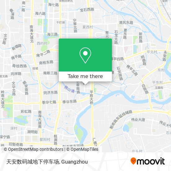 天安数码城地下停车场 map