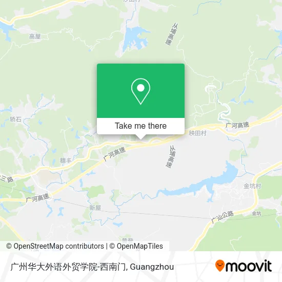 广州华大外语外贸学院-西南门 map